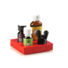 Poppers gift box red with 3 bottles and leak proof sniffer