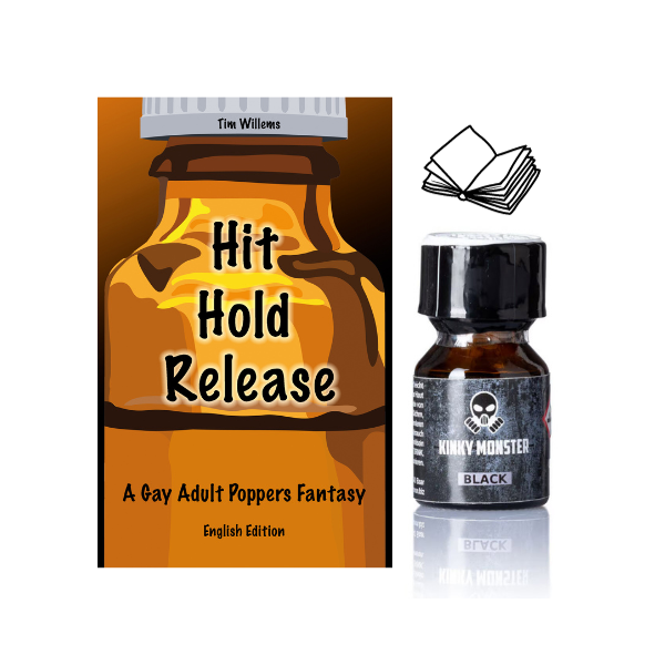 Kinky Monster Black 10ml Poppers incl. Pocket Book Hit Hold Release Vol. 1 - English Edition