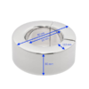 Kinky Monster Ball Strecher made of stainless steel with magnetic closure Height 30mm