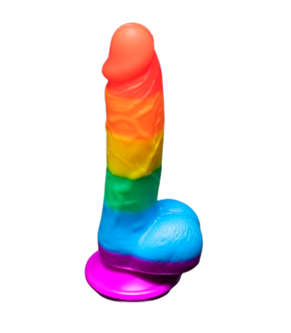 Andrew Christian TROPHY BOY Rainbow 19cm Boy Toy JUNIOR Dildo