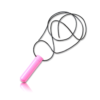 Poppers Inhaler Single Stainless Steel Pink