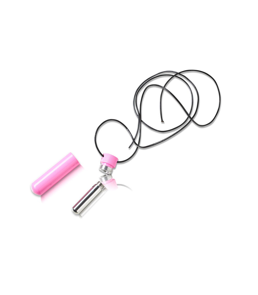 Poppers Inhaler Single Stainless Steel Pink