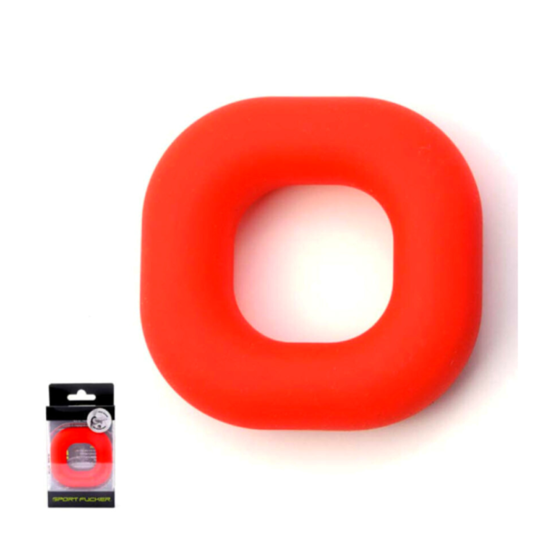 Sport Fucker Big Boner Cockring Liquid Silicone red