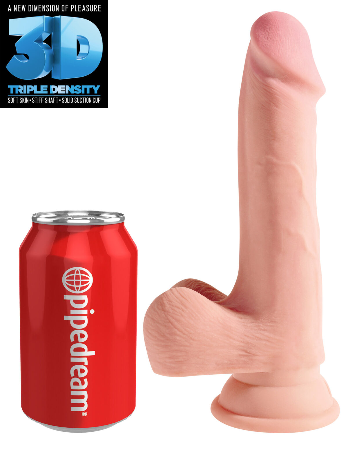 King Cock Triple Density Dildo 19cm