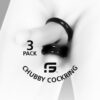 Sport Fucker Chubby Cockring 3-Pack Black