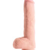 King Cock Triple Density Dildo Fat Cock with balls 25cm