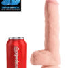 King Cock Triple Density Dildo Fat Cock with balls 25cm