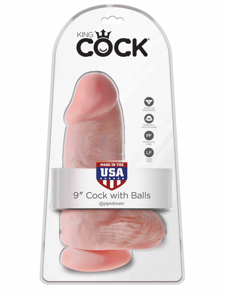 King Cock with Balls 23cm Chubby Dildo