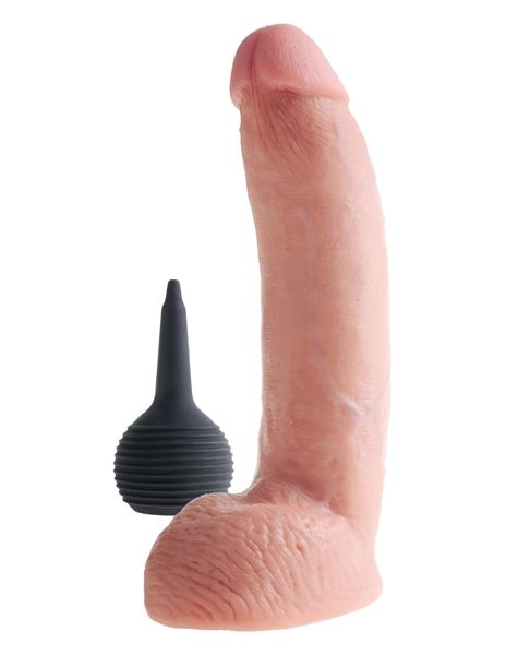 Pipedream King Cock With Balls - Squirti 9 inches natural