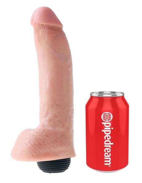 Pipedream King Cock With Balls - Squirti 9 inches natural