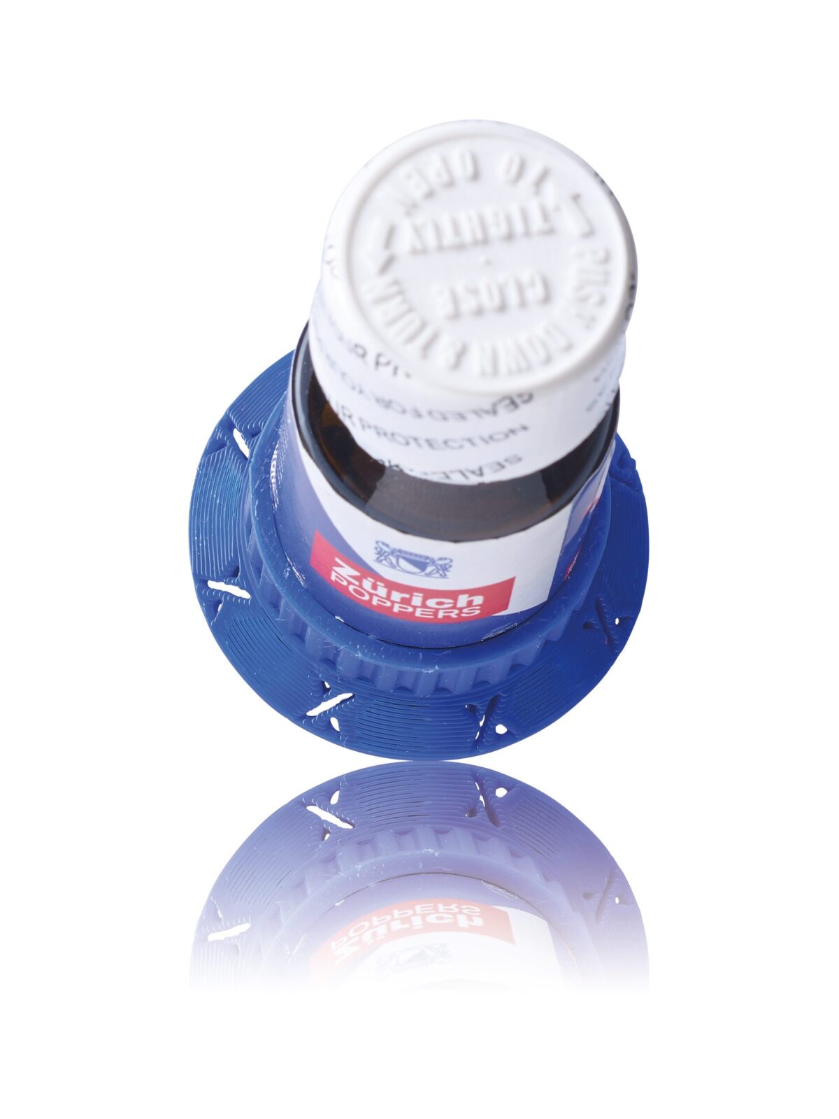 Holder Zurich Poppers 10ml Combo! Zurich Poppers 10ml with XTRM Holder flat blue - Image 2
