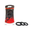 Cockring 3-Pack Black Titus Silicone Series