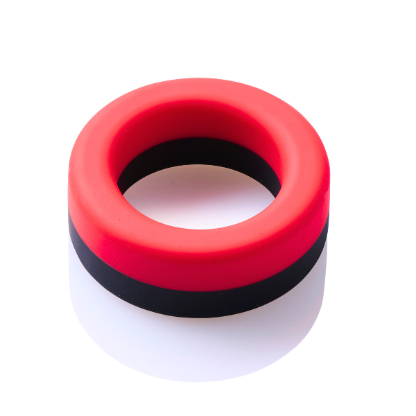 Fire Monster Cockring Black-Red